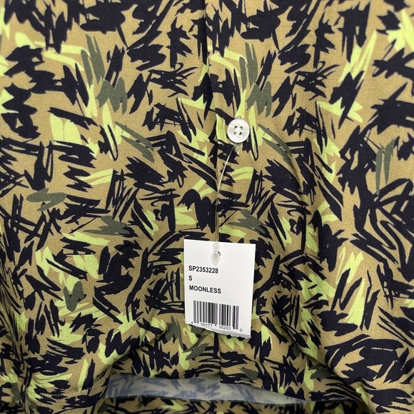 Saks Fifth Avenue Slim Fit Abstract Leaf Camp Shirt - Picture 9 of 9